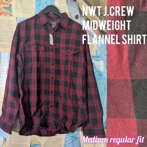 NWT J.Crew Midweight Flannel